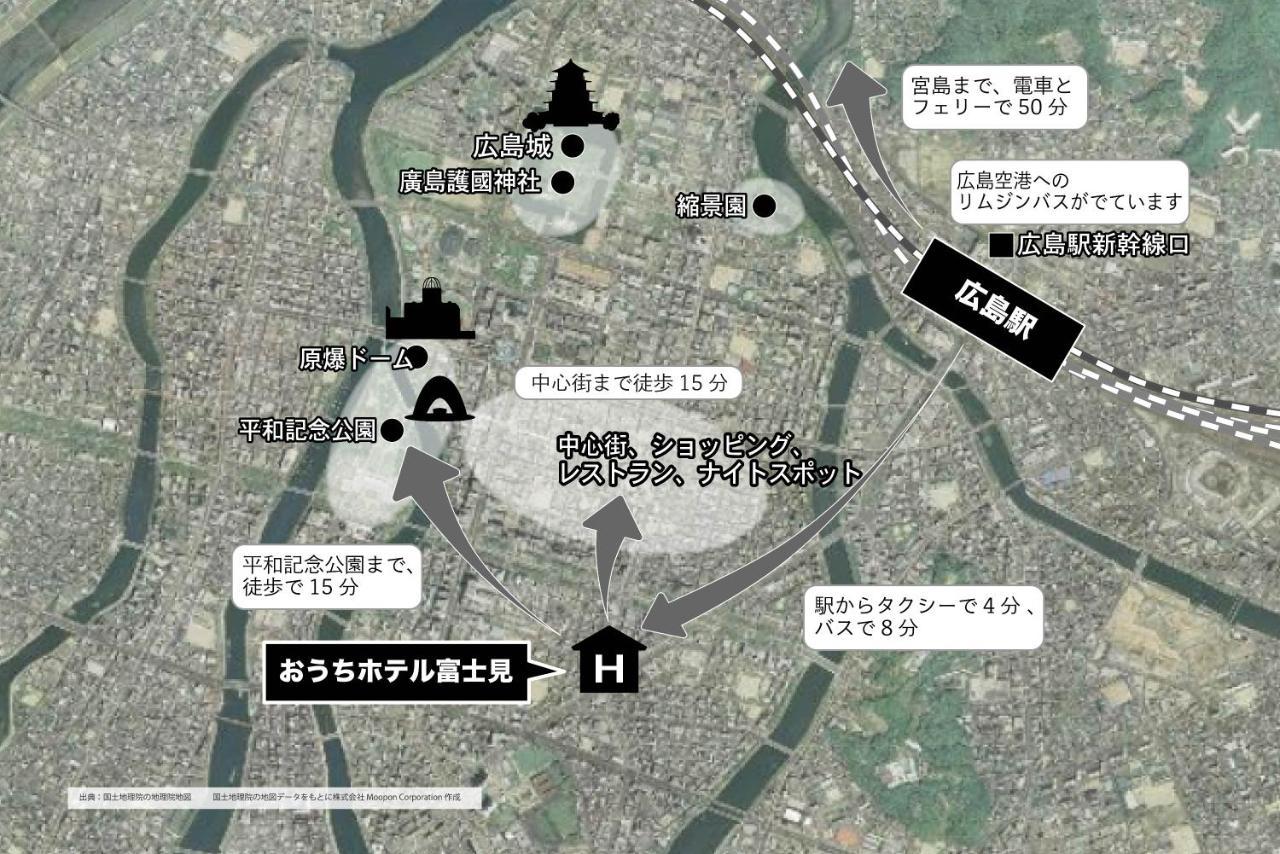 Ouchi Hotel Fujimi Hiroshima Eksteriør bilde